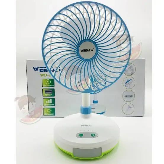 DP 7626 Rechargble table Fan(4000mah battary)