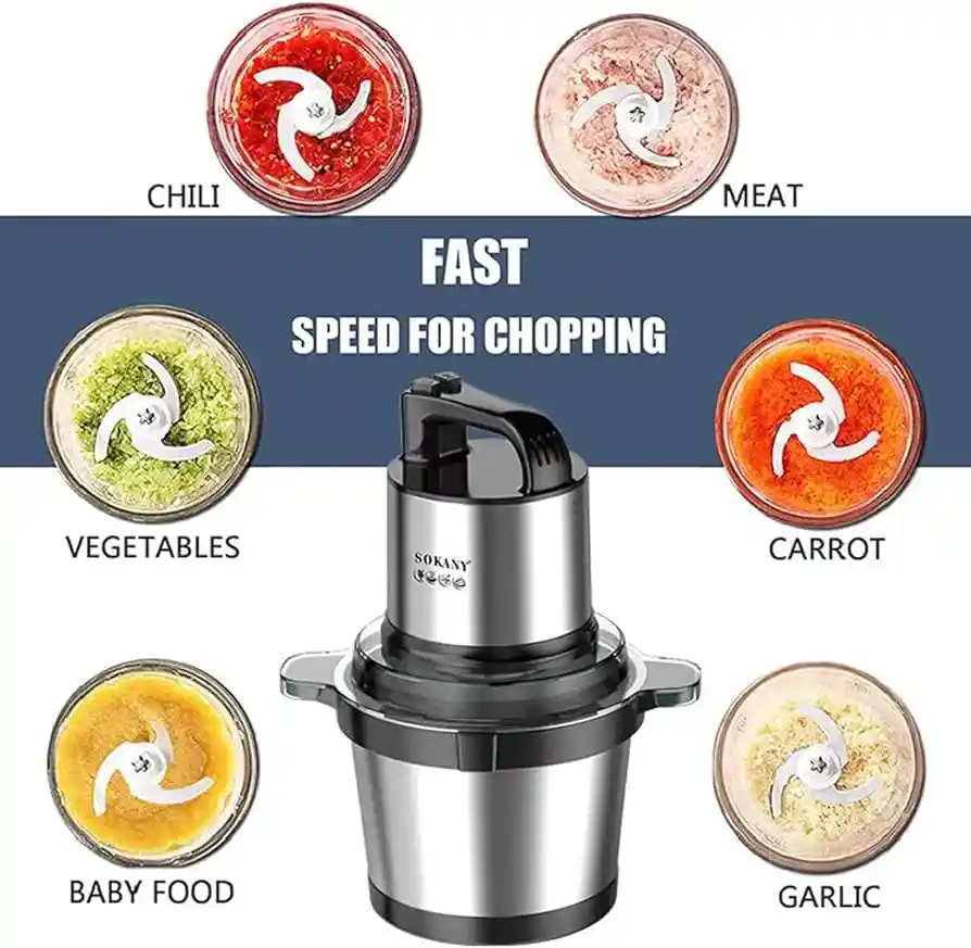 Sokany 800watt meat Grinder and blender (model-7005A)3.Lt