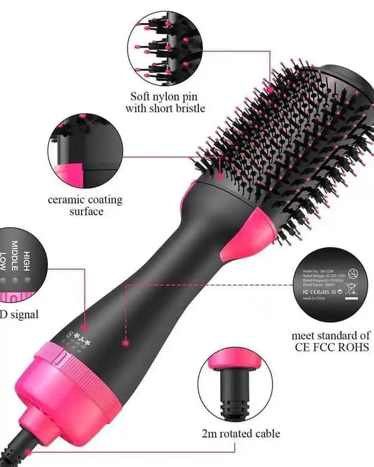 One step hair dryer and styler
